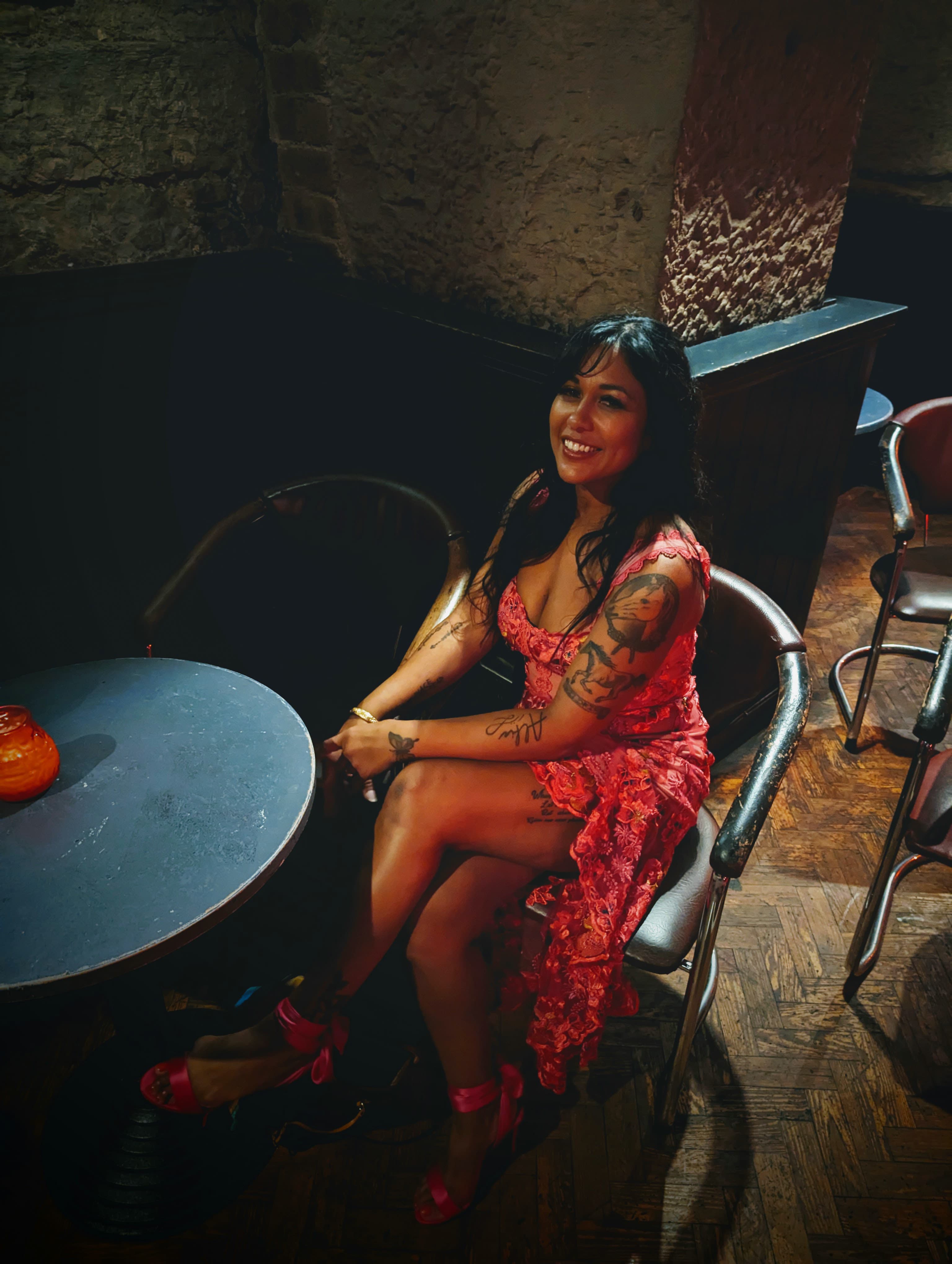 Camille Pandian Milner seated at the table